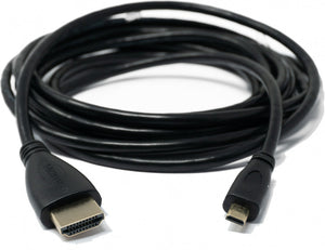 Cavo HDMI 3 m adattatore maschio a micro maschio in nero