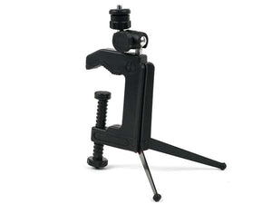 Tripod attachment with 360° joint in black for camera or smartphone