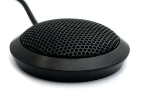 SYSTEM-S microphone USB 2.0 connection with 360° recording area in black for PC