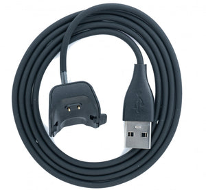 SYSTEM-S USB 2.0 cable in black charging station charging cable for Samsung R220 Fit2 Smartwatch