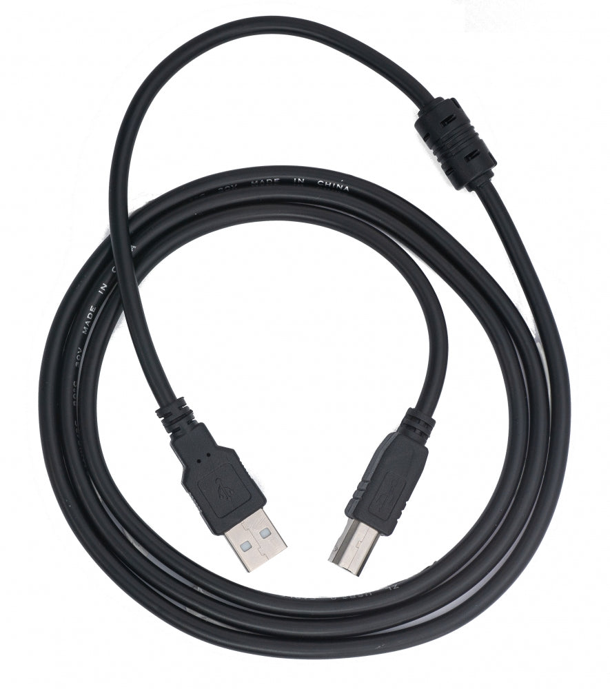 SYSTEM-S USB 2.0 cable 150 cm type B plug to type A plug cable charging cable in black