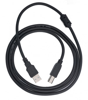 SYSTEM-S USB 2.0 Kabel 150 cm Typ B Stecker zu Typ A Stecker Kabel Ladekabel in Schwarz