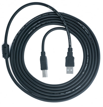 SYSTEM-S USB 2.0 cable 3 m type B plug to type A plug cable charging cable in black