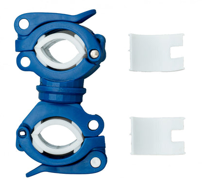 halterung für fahrradpumpe SYSTEM-S Fahrrad Halterung Befestigung in Schwarz Blau für Lampe Fahrr