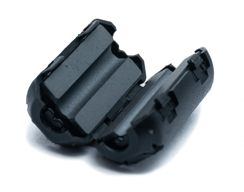 SYSTEM-S 5x ferrite core 3.5 mm Ø split folding ferrite toroidal core sheath wave filter for cable