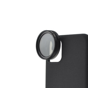 Lente polarizzata circolare con filtro CPL da 37 mm in nero con custodia per iPhone 12 Pro