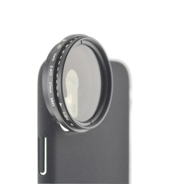 ND Vario Filter 37 mm neutral density filter in black with case for iPhone 12 Pro