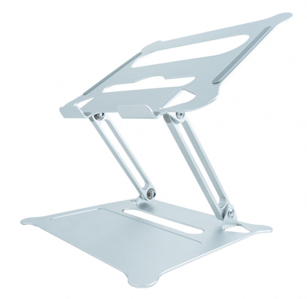 SYSTEM-S stand adjustable for cooling made of metal in grey for notebook laptop