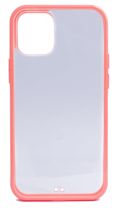 SYSTEM-S Schutzhülle aus Silikon in Pink Transparent Hülle kompatibel mit iPhone 12 Mini
