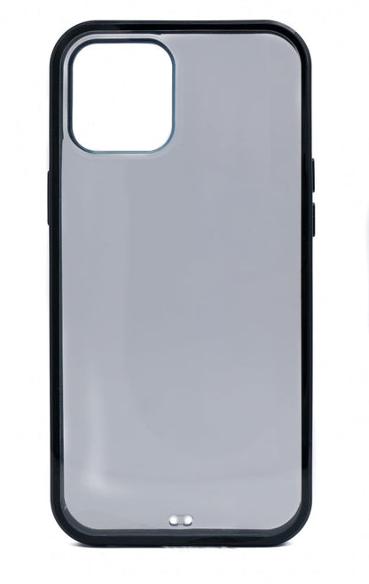 SYSTEM-S Schutzhülle aus Silikon in Schwarz Transparent Hülle kompatibel mit iPhone 12 Pro Max
