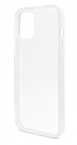 SYSTEM-S Silicone Protective Case in White Transparent Case Compatible with iPhone 12 Pro Max