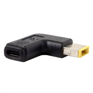 SYSTEM-S USB 3.1 adapter type C socket to Rectangle 11.0 x 4.5 mm plug with angle cable