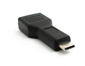 SYSTEM-S USB 3.1 Adapter Type C Male to Rectangle 11.0 x 4.5 mm Male Cable Black