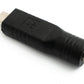 SYSTEM-S USB 3.1 Adapter Typ C Stecker zu DC 20 V 4,0 x 1,7 mm Stecker Kabel in Schwarz
