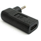 Adaptador USB 3.1 Tipo C Hembra a DC 20V 2.5 x 0.7 mm Macho Cable en Ángulo Negro