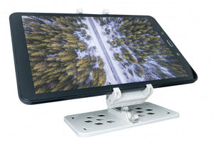 Attacco porta telecomando drone di colore bianco per tablet smartphone