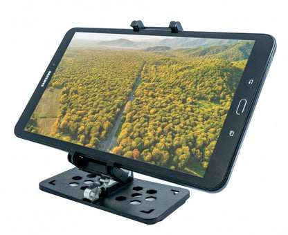 SYSTEM-S Halterung Befestigung in Schwarz für Smartphone Tablet zb. als Drohnen Fernbedienung