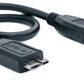 SYSTEM-S USB 3.0 Kabel 30 cm Typ A Stecker zu 3.0 Micro Stecker Adapter in Schwarz