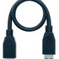 SYSTEM-S USB 3.0 Kabel 30 cm Typ A Stecker zu 3.0 Micro Stecker Adapter in Schwarz