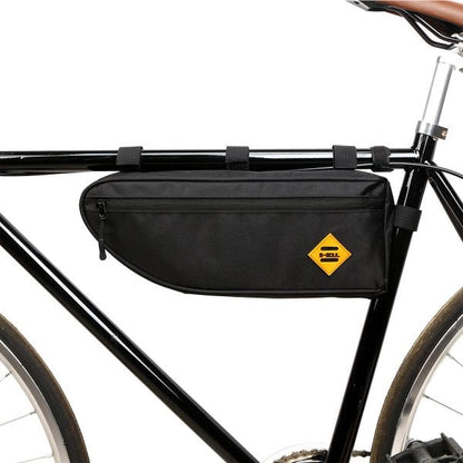 SYSTEM-S Fahrrad Tasche Befestigung in Schwarz wasserfest für Lampe Fahrradpumpe