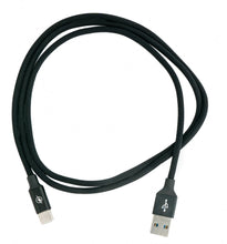 Lade das Bild in den Galerie-Viewer, USB 3.1 Kabel 1 m Typ C Stecker zu 3.0 Typ A Stecker geflochten Adapter Schwarz

