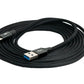 SYSTEM-S USB 3.1 Kabel 3 m Typ C Stecker zu 3.0 Typ A Stecker geflochten Schwarz