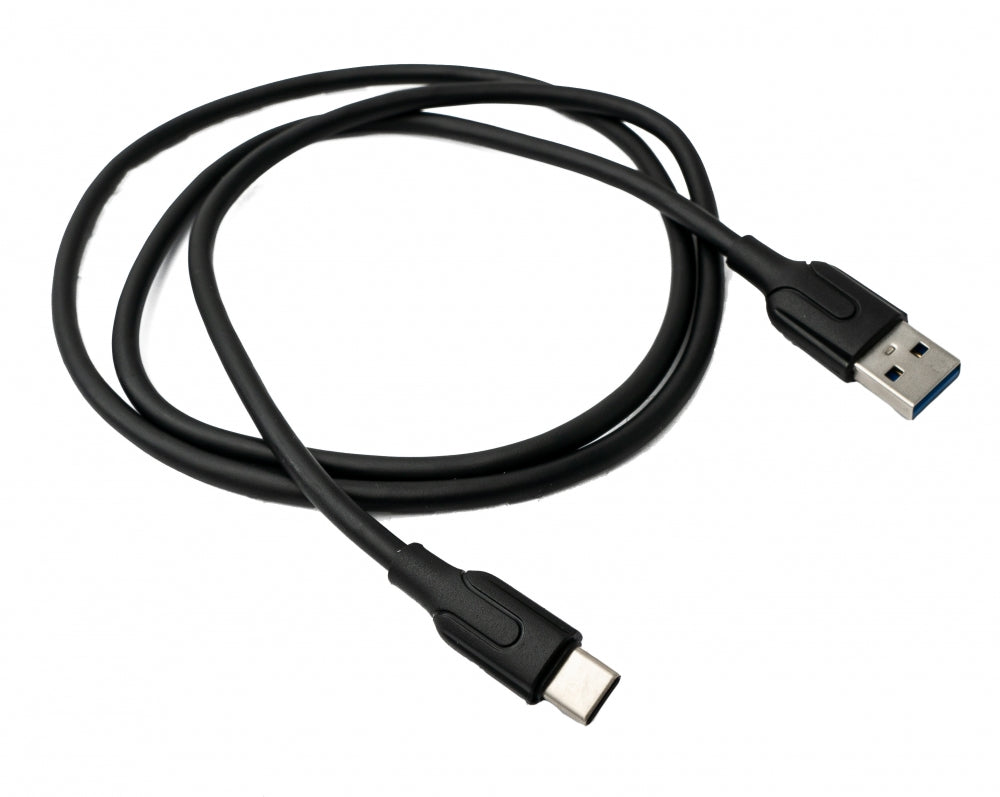 SYSTEM-S USB 3.1 Kabel 1 m Typ C Stecker zu 3.0 Typ A Stecker Adapter in Schwarz