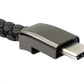 SYSTEM-S USB 3.1 Armband Kabel 22,5 cm Typ C Stecker zu 2.0 Typ A Stecker Adapter Schwarz