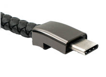 Lade das Bild in den Galerie-Viewer, USB 3.1 Armband Kabel 22,5 cm Typ C Stecker zu 2.0 Typ A Stecker Adapter Schwarz
