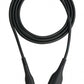 SYSTEM-S USB 3.1 Kabel 1 m Typ C Stecker zu 2.0 Typ A Stecker geflochten in Schwarz