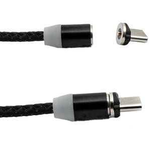 SYSTEM-S USB 3.1 Kabel 1 m Typ C Stecker zu 2.0 Typ A Stecker austauschbar geflochten