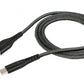 SYSTEM-S USB 3.1 Kabel 1 m Typ C Stecker zu 3.0 Typ A Stecker Adapter geflochten Schwarz