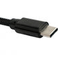 SYSTEM-S USB 3.1 Kabel 1 m Typ C Stecker zu 3.0 Typ A Stecker Adapter geflochten Schwarz