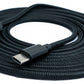 Cavo USB 3.1 da 3 m tipo C maschio a 3.0 tipo A maschio adattatore intrecciato nero