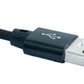 Câble SYSTEM-S USB 2.0 25cm Micro B mâle vers 2.0 A mâle angle tressé en noir