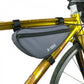 SYSTEM-S Fahrrad Tasche spritzwasserfest Dreiecktasche Rahmentasche Triangeltasche Grau