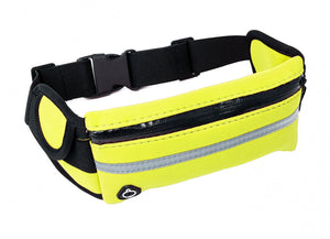 Sac SYSTEM-S, sac banane, sac banane avec porte-bouteille en jaune fluo