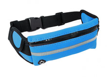 Lade das Bild in den Galerie-Viewer, Tasche Gürteltasche Bauchtasche mit Flaschenhalter in Hellblau
