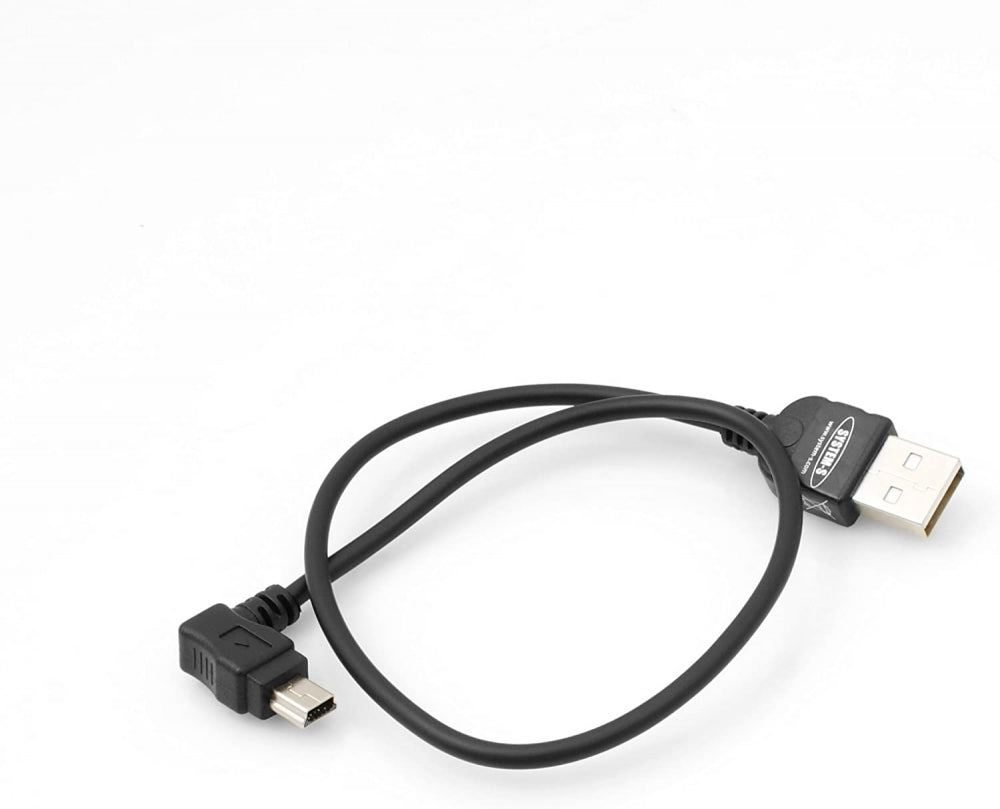 Cable mini USB System-S Conector en ángulo de 90 grados Cable de datos Cable de carga 30 cm