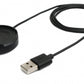 SYSTEM-S USB 2.0 Kabel 100 cm Ladestation für Vivo Watch Smartwatch 42 mm in Schwarz