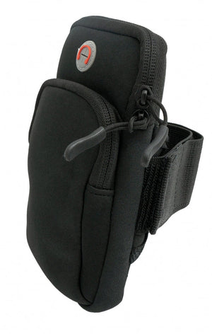SYSTEM-S Tasche Schutztasche Armtasche Outdoor Jogging Schwarz für Smartphone MP3 Player