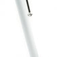 SYSTEM-S Touchpen Stylus aus Aluminium in Weiß für Tablet Smartphone Laptop