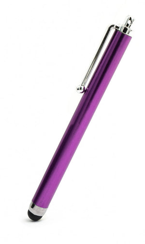 SYSTEM-S Touchpen Stylus aus Aluminium in Lila für Tablet Smartphone Laptop