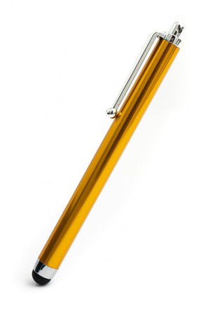 SYSTEM-S Touchpen Stylus aus Aluminium in Orange für Tablet Smartphone Laptop