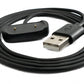 Câble USB 2.0 Câble de chargement de 100 cm pour montre intelligente Amazfit T-Rex Pro en noir