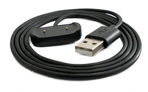 Cable USB 2.0 Cable de carga de 100 cm para smartwatch Amazfit T-Rex Pro en color negro