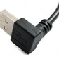 Cavo USB 2.0 da 30 cm tipo A maschio-femmina ad angolo in nero