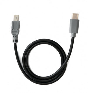 SYSTEM-S USB 3.1 Kabel 50 cm Typ C Stecker zu 2.0 Mini Stecker Adapter Schwarz