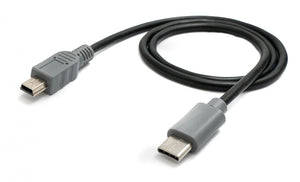 SYSTEM-S USB 3.1 cable 50 cm type C plug to 2.0 micro B plug OTG adapter in black