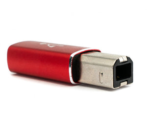 SYSTEM-S USB 3.1 MIDI Adapter Typ C Buchse zu 2.0 Typ B Stecker Kabel in Rot